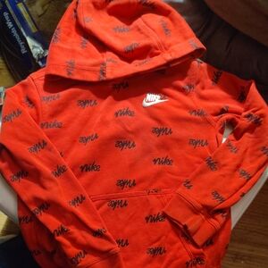 Nike Kids Red Graphic Hoodie